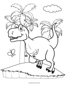 Tyrannosaurus Rex (T-Rex) Coloring Pages