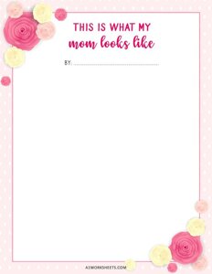 Printable Me and My Mom for Mothers Day