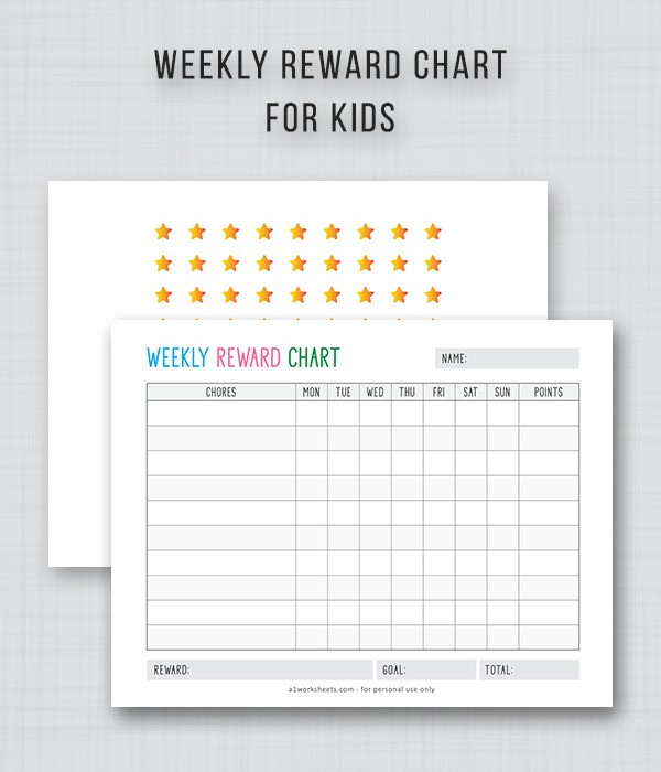 Reward Chart for Kids