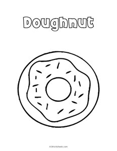 Doughnut Coloring Pages