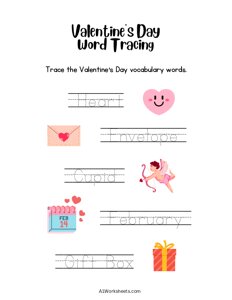 Valentine Day Tracing