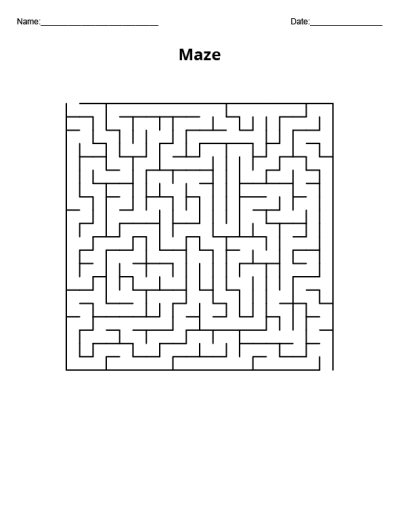 maze puzzle maker