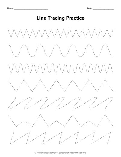 line tracing worksheet maker