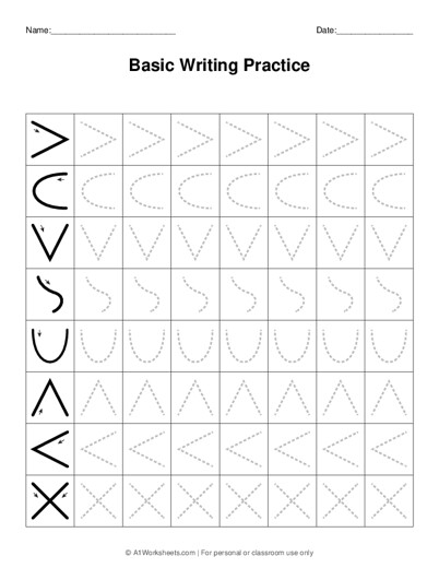 prewriting skills worksheet maker