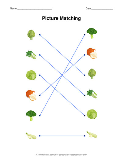 picture matching worksheet maker