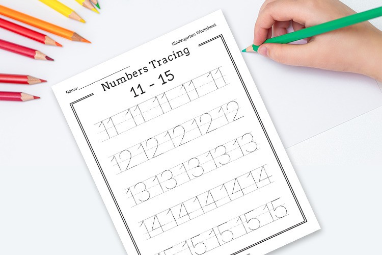 Numbers Tracing 1-20 Worksheets